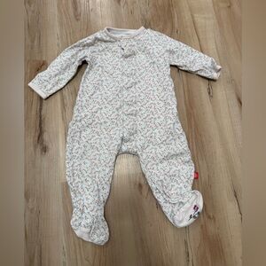 Magnetic Me Floral Baby Footed Sleeper Pajamas